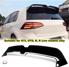 Glossy Black Rear Window Roof Spoiler Fit For Vw Golf Mk7 2015-2021 Only Gti R Glossy Black Rear Window Roof Spoiler Fit For Vw Golf Mk7 2015-2021 Only Gti R