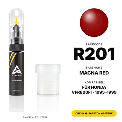 Lackstift Für Honda VFR800FI R201 Magna Red Kit Steinschlag Lack Reparatur