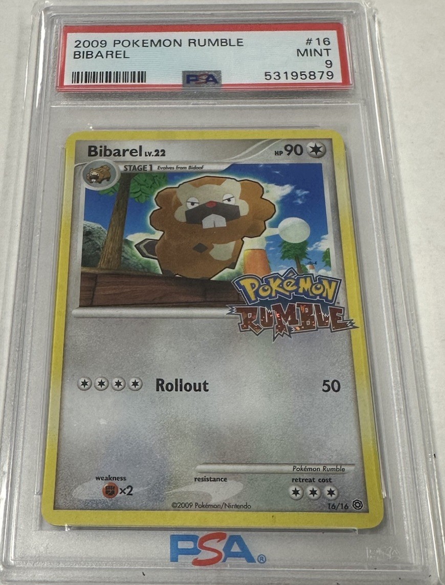 2009 Pokemon Bibarel 16/16 Rumble PSA 9 Mint