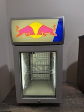 Red Bull Baby Cooler LED Mini Fridge RBI-BC2 LED Works Great Tested Clean