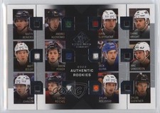 2022 SP Game Used Achievement Matty Beniers Andrei Kuzmenko Juraj Slafkovsky 4om
