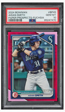 2024 Bowman Paper Aidan Smith Fuchsia /299 PSA 10 POP 1