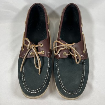 Sebago Mens Docksides Spinnaker Deck Shoes Leather Nautical Blue Sz 13