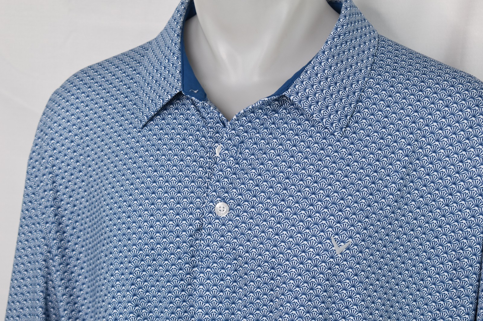 Polo Shirt Blue Print