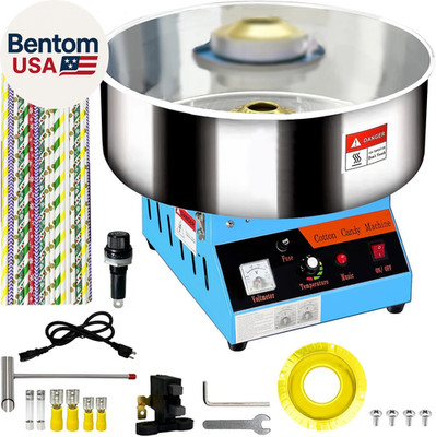 Commercial Cotton Candy Machine - Heavy Duty Candy Floss Maker with 1080W Power,
