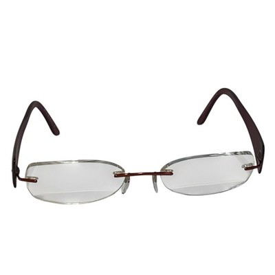 Silhouette Eyeglasses 6650 40 6054 Red Rimless Frames Only Austria 53 17~135