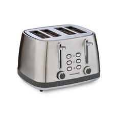Morphy Richards 4 Slice Toaster, Removable Crum Tray Mexborough Grey, 242902