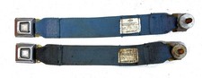 1970-1972 Mustang Cougar Deluxe Blue Front Seat Belts Date 28 70 Oem Ford 1970-1972 Mustang Cougar Deluxe Blue Front Seat Belts Date 28 70 Oem Ford
