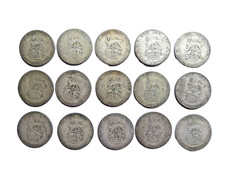 15 x Pre 1947 George V  50% silver shillings - 83g. Scrap / Worn LOT 3