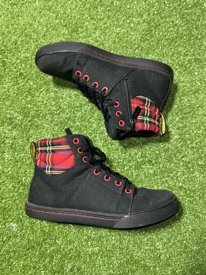 Dr Martens SoftWair Розарья кружева стороны молнии ботинки черный клетку туфли женщин США 6 - Изображение 3 из 4