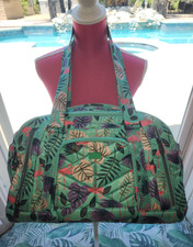 NEW Lot of 2 Lug Propeller Gym Duffle & Mini Trolley in Flamingo Tropical Mint
