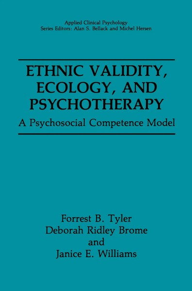 Forrest B. Tyler (U. A.) | Ethnic Validity, Ecology, And Psychotherapy | Buch-image