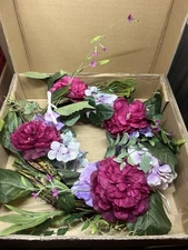 17" Rose, Hydrangea, Peony Colorful Wreath, Holiday, Spring, Floral