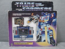 Transformers G1 SOUNDWAVE  BUZZSAW Complete w/ Box Pre Rub 1984 Vintage Takara