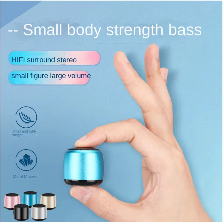 Mini Enceinte Bluetooth Portable Haut Parleur Stéréo USB Audio Musique Sans Fil - Photo 2/4