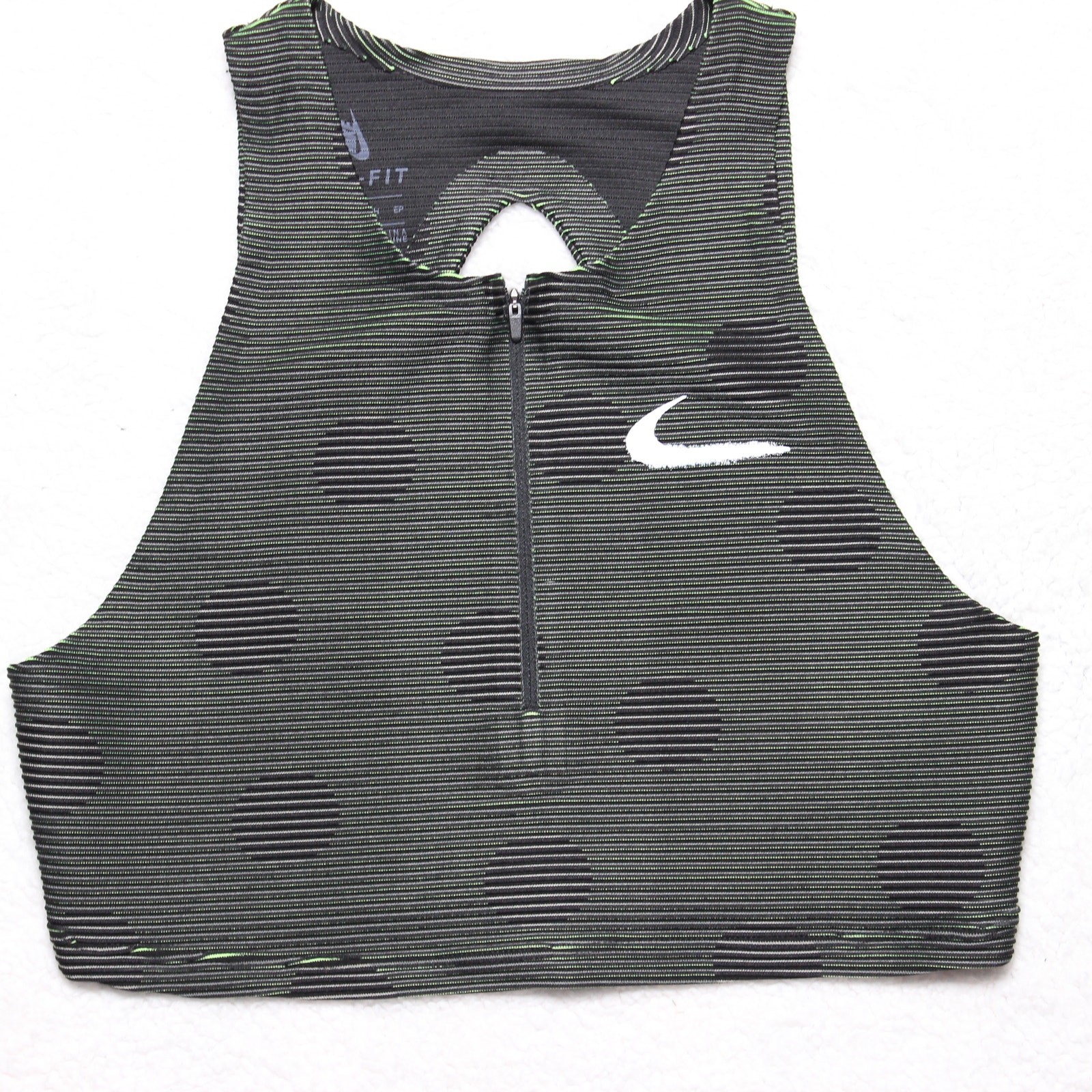 OFF WHITE X NIKE Nike x Off White Dri FIT Crop Top con zip a pois XS