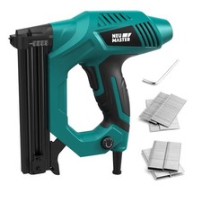 NEU MASTER Electric Nail Gun & Staple Gun 2-in-1 Brad Nailer for DIY Woodwork