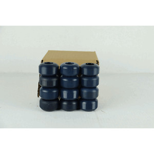 Blemished Box of 50mm Blank Blue Skateboard Wheels - 12 Wheels in Box