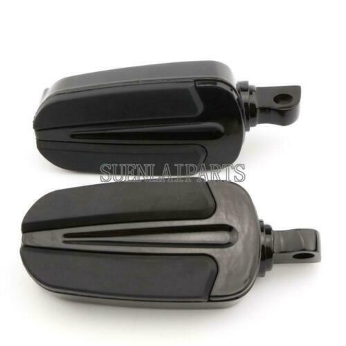 Black Motorcycle Highway Foot Pegs Aluminum Footpegs Rest For - Foto 6