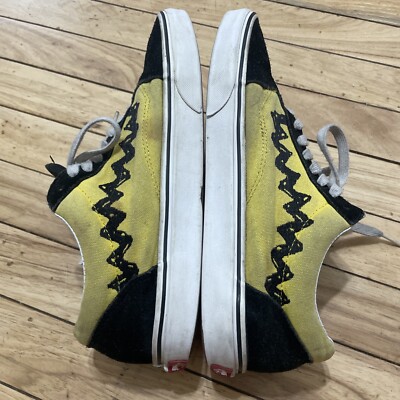 VANS Shoes Peanuts By Shulz Men Black Yellow Snoopy