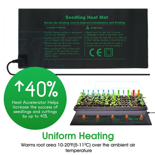 Seedling Heating Mat Heat Pad Seed Starter Germination Sprout Propagator AU - Picture 3 of 9