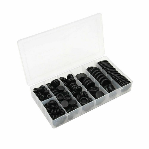 170x Rubber Grommet Firewall Hole Plug Electrical Wiring Gasket Assortment Kit - Bild 8 von 8