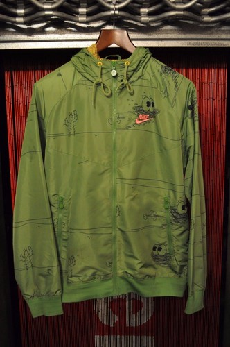 Nike x Misha The Running Man Windrunner Jacke - Grün/Gelb S Small - Bild 2 von 10