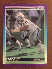 Bob Golic 512 Score 1990 NFL Football Trading Card