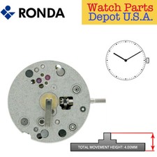 Ronda 1042 Quartz Watch Movement, 2 Hands Swiss Parts Swiss Made
