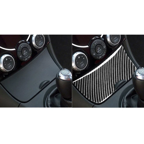 Carbon Fiber Cigarette Lighter Panel Frame Decal Trim For Mazda RX8 RX-8 2004-08 - Bild 3 von 12