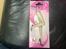 👠 PRETTY POLLY SMOOTH KNIT TIGHTS SM/SP🦵BAMBOO 20 DENIER