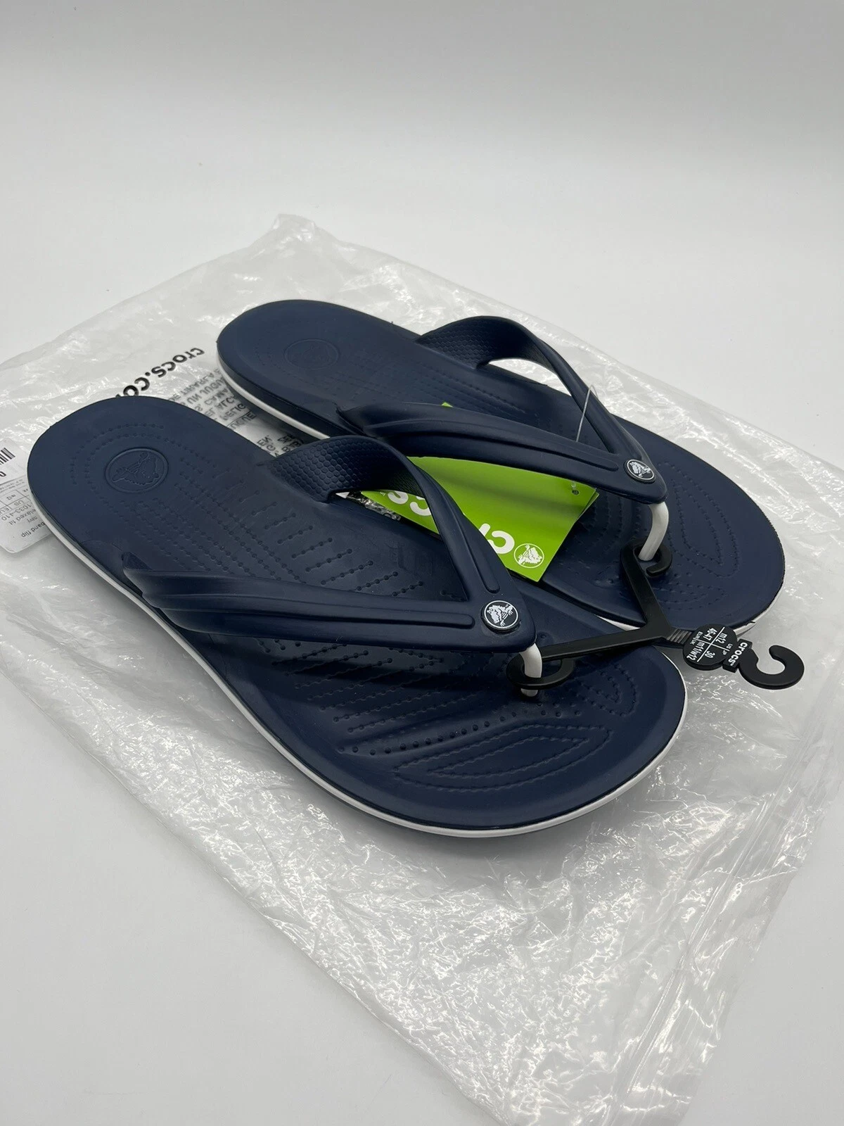 Crocs Crocband Flip Flops Navy Mens in UK 11/12 BRAND NEW
Opens in a new window or tab