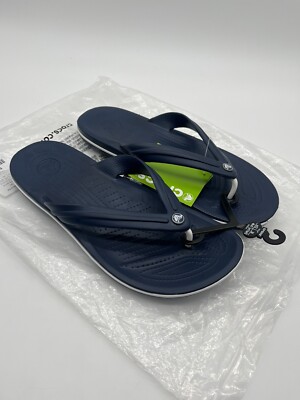 Crocs Crocband Flip Flops Navy Herren in UK 11/12 BRANDNEU