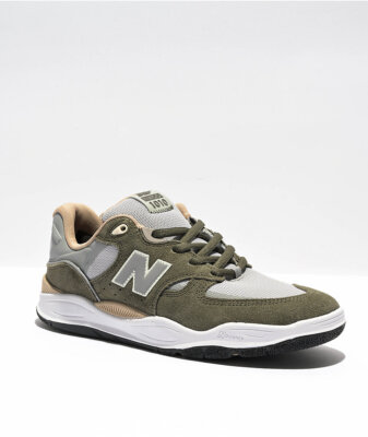 Mens New Balance Numeric Tiago 1010 Olive Grey Skate Shoes
