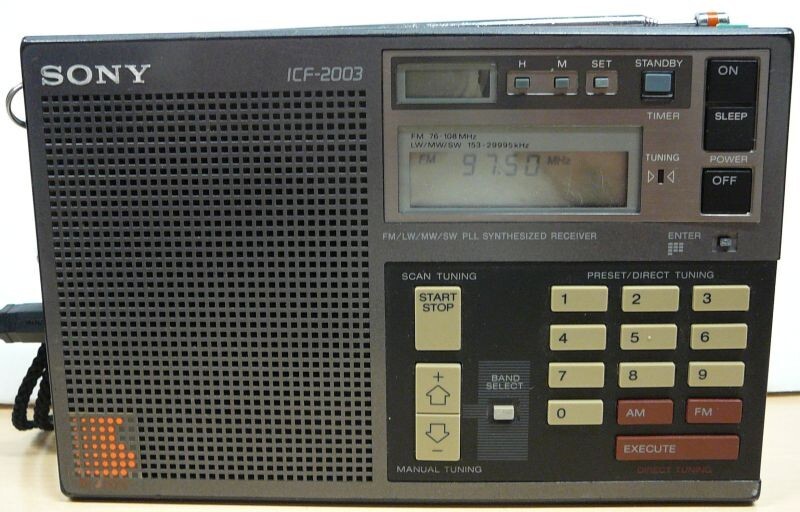 SONY　ICF-354MK Sony ICF-2003 Multi-Band Portable FM/LW/MW/SW Radio WORKS