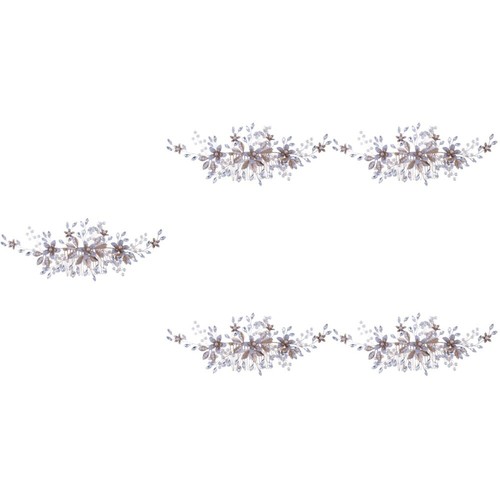 5 Pieces Pearl Flower Comb Miss Bride Hair Wedding Accessories for Brides