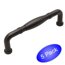*5 Pack* Cosmas Cabinet Hardware Oil Rubbed Bronze Handle Pulls #4313-96ORB