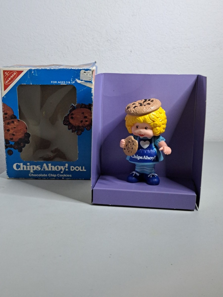 Vintage 1984 Nabisco Chips Ahoy! Chocolate Chip Cookie Doll w/ Box