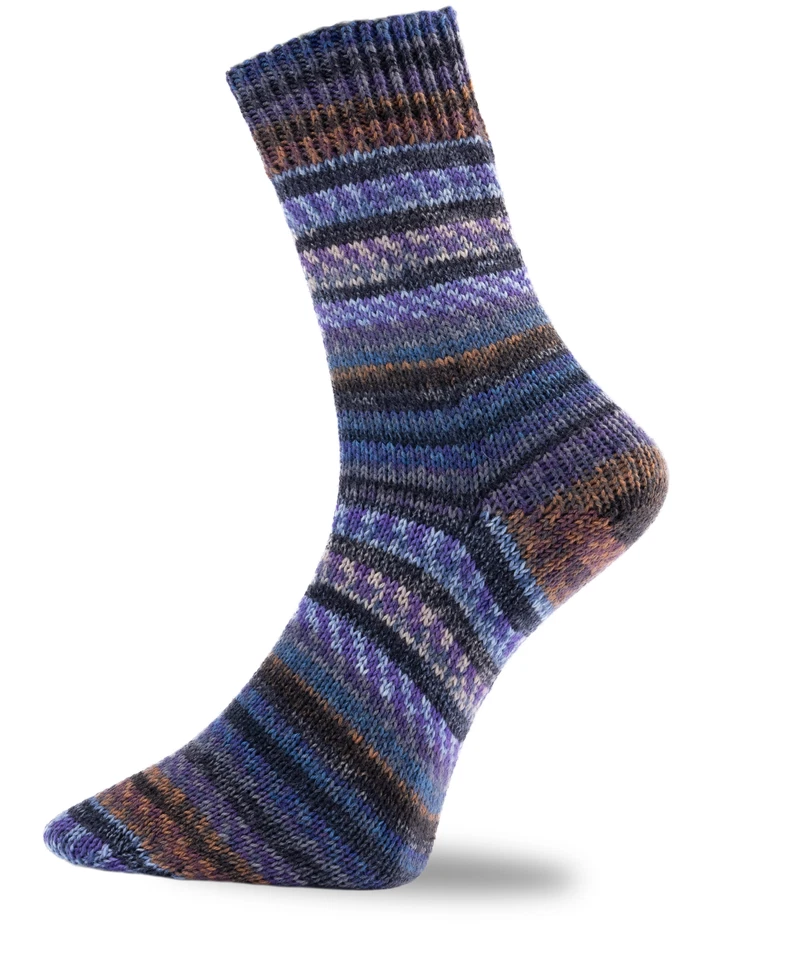 5x100g-Packung Pro Lana Golden Socks *BERGWELT* Sockenwolle 4-fach/4-fädig - Bild 4 von 4