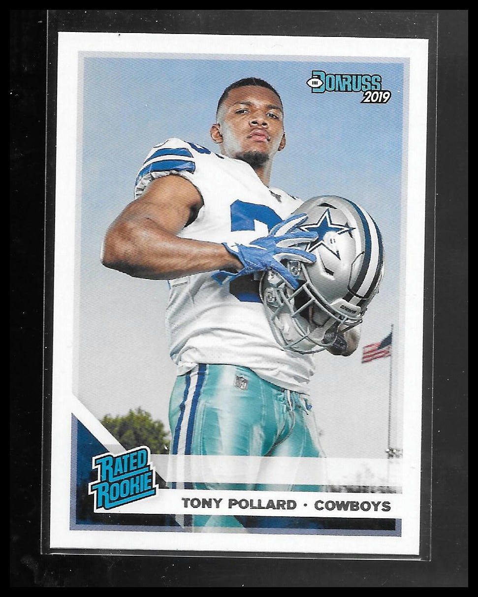 2019 Donruss #337 Tony Pollard Press Proof Blue