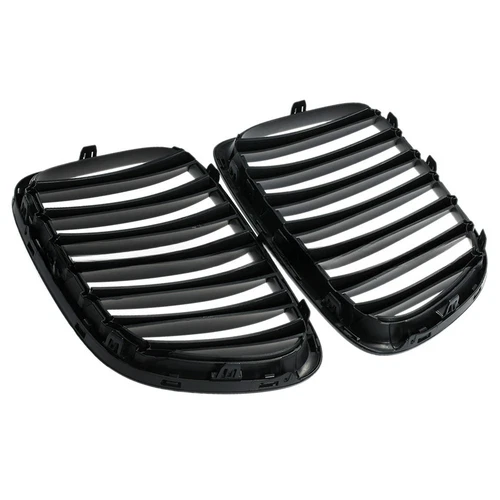 ABS Gloss/Matte Black Front Bumper Kidney Grille Grill For 2010-2015 BMW E84 X1 - Foto 7 di 14