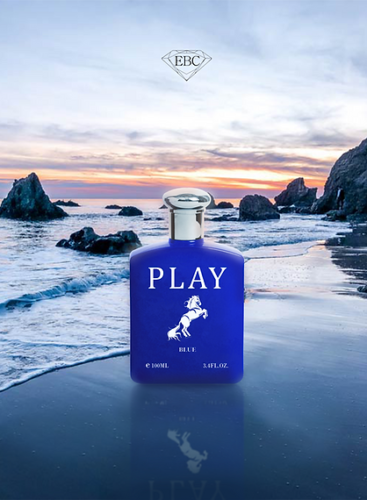 PLAY BLUE, perfume for man, EAU de toilette, 100 ml/ 3.4 floz, EBC COLLECTION