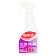 Carpet Clothes Fabric Moth Killer Spray Acana Fresh Linen Fragrance 275 & 500ml