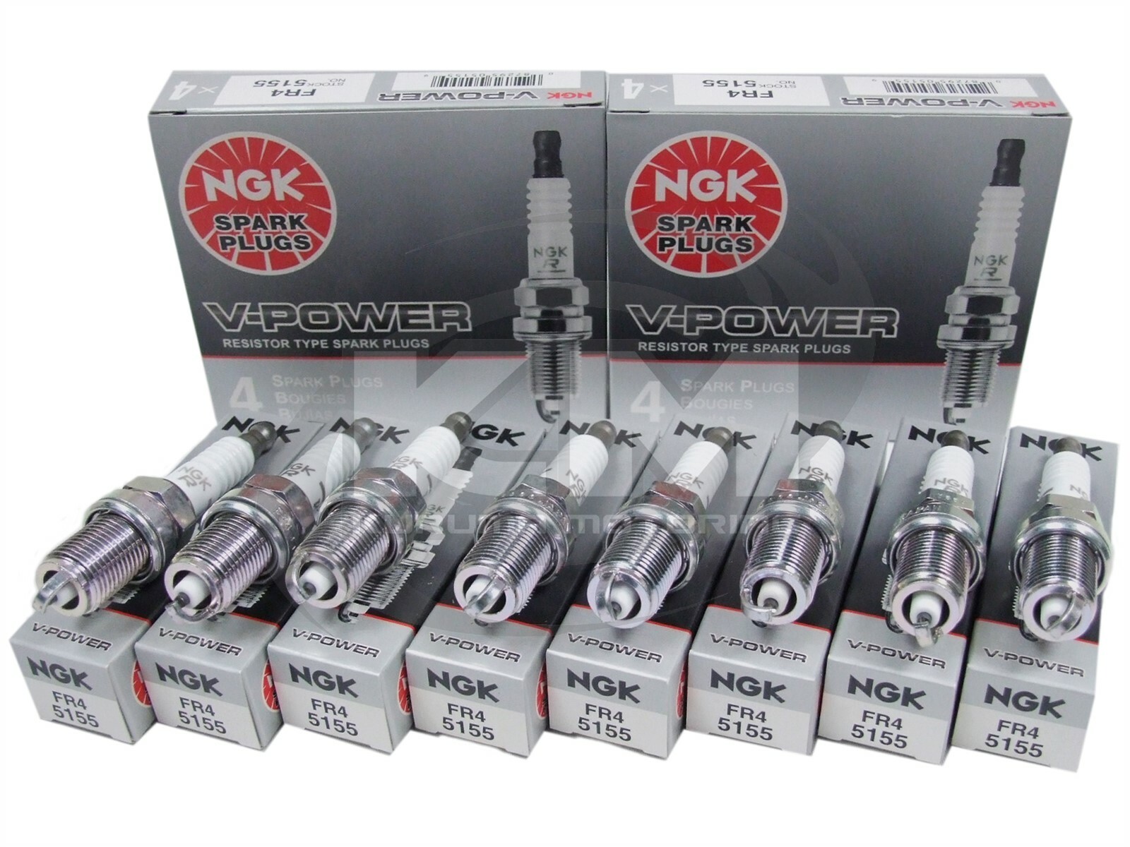 SET OF 8 NGK 5155/FR4 V-POWER PREMIUM COPPER SPARK PLUGS