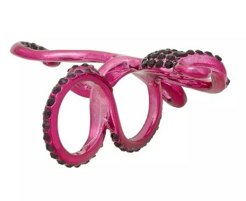 Octopus Ring Simply Vera Vera Wang Two Finger Purple Statement NEW Size 7 / 8 - 第 4/7 張圖片