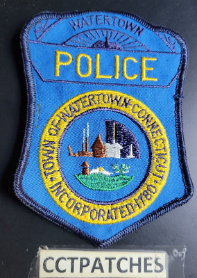 WATERTOWN, CONNECTICUT POLICE SHOULDER PATCH CT | eBay