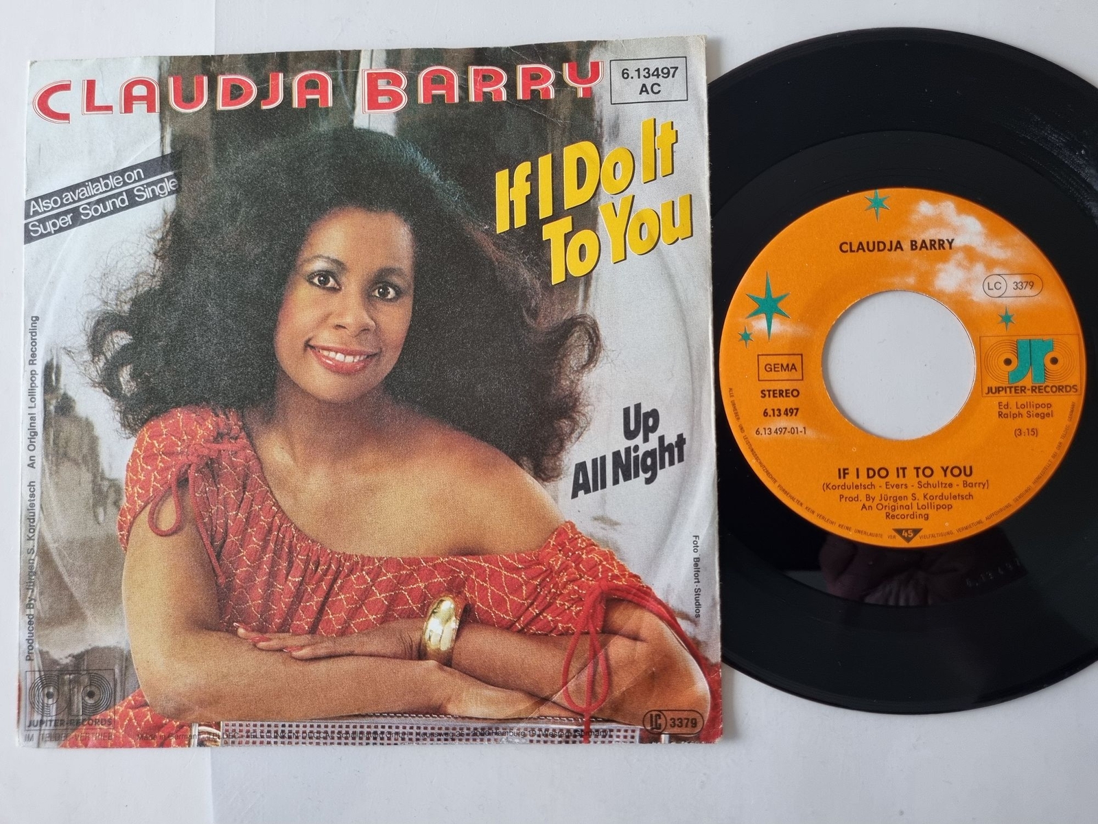 Claudja Barry - If I Do It To You 7'' Vinyl Germany