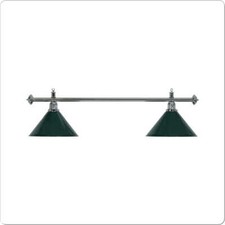 Lampadario Moonlight 2 Campane Verde Asta Argento