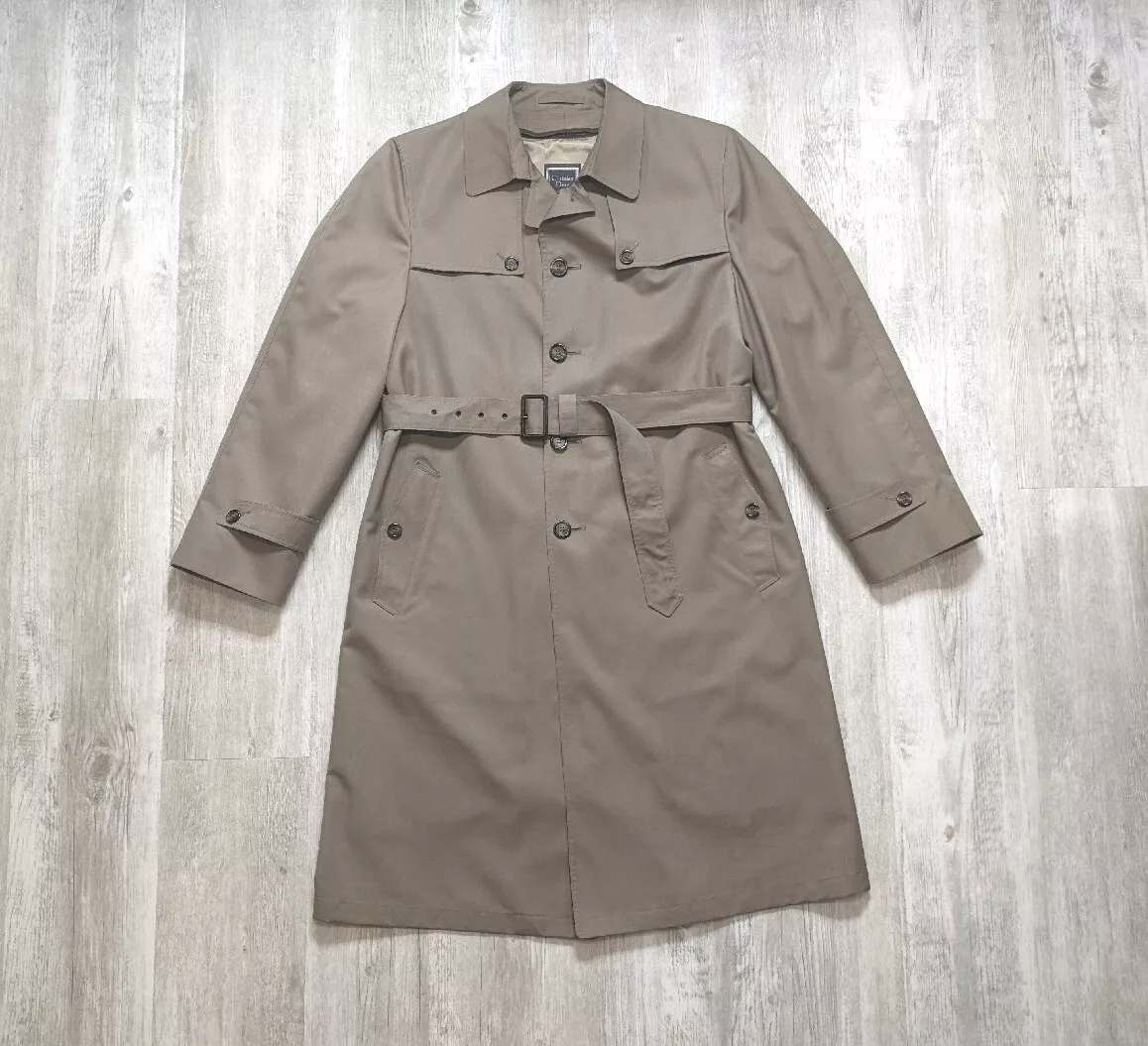 Trench coat ceinturé doublure laine Christian Dior Monsieur marron camel 42L excellent état