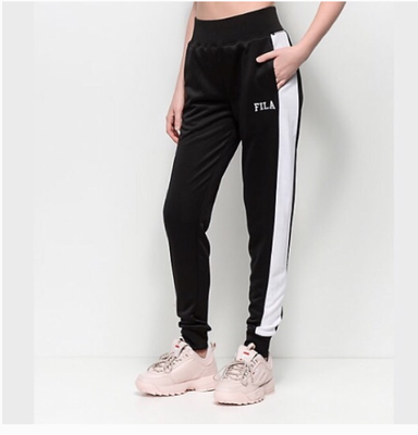 Fila para mujer Kimbo grandes Jogger Nuevo Azul Marino Blanco Deportes  Atléticos Pantalones Basculador 0351 | eBay